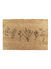 Artsy Mats Brown Wild Flowers Coir Doormat - Image 5 of 12