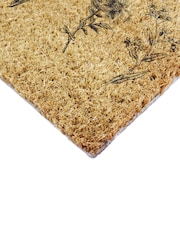 Artsy Mats Brown Wild Flowers Coir Doormat - Image 8 of 12