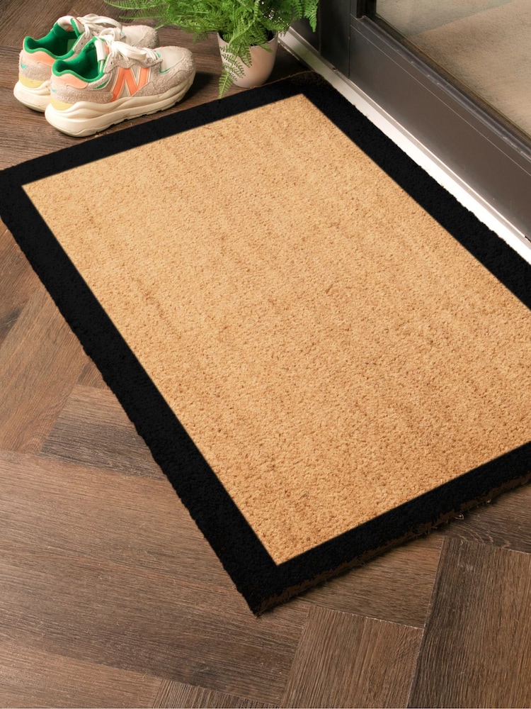 Artsy Mats Brown Black Border Coir Doormat - Image 2 of 13 Artsy Mats Brown Black Border Coir Doormat - Image 2 of 13
