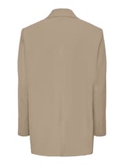 YAS Cream Oversized Double Breasted Tailored Blazer - Image 7 of 7