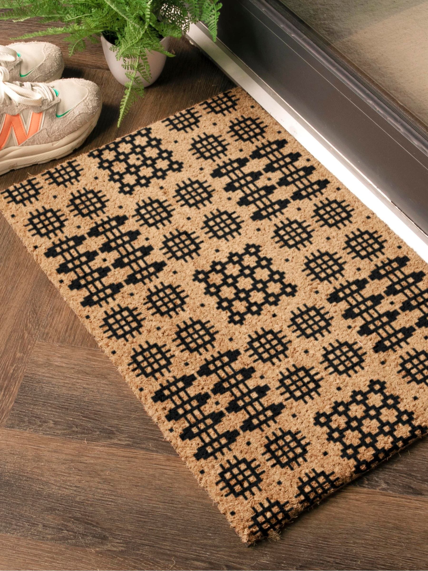 Artsy Mats Brown Welsh Tapestry Coir Doormat