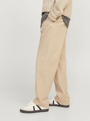 Коричневый - свободные брюки для широкой стопы JACK & JONES - Изображение 5 из 8