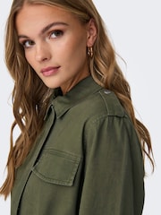 ONLY Green Utility 100% Cotton Cargo Jacket - Image 5 of 7