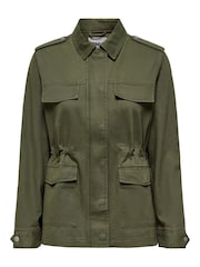 ONLY Green Utility 100% Cotton Cargo Jacket - Image 6 of 7
