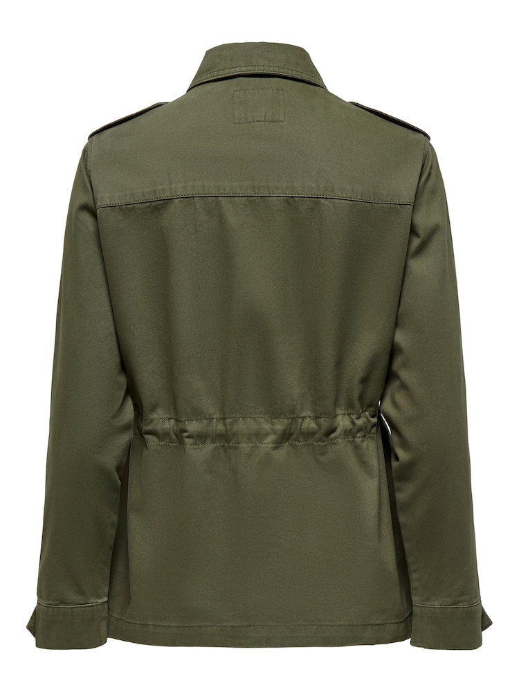 ONLY Green Utility 100% Cotton Cargo Jacket - Image 7 of 7