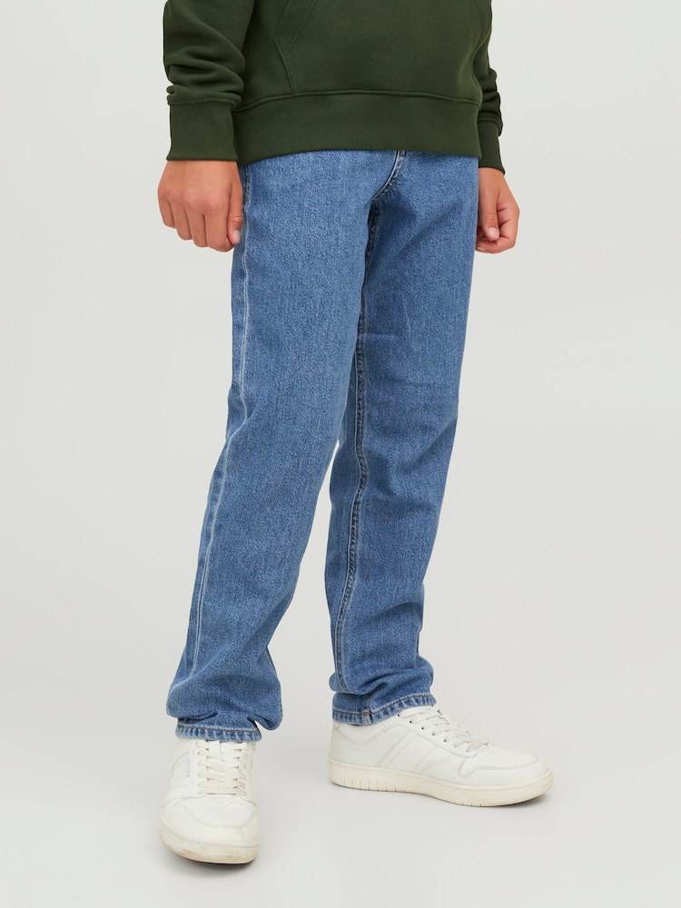 أزرق - جينز Clark بقَصّة مستقيمة من JACK & JONES JUNIOR - صورة 2 من 8
