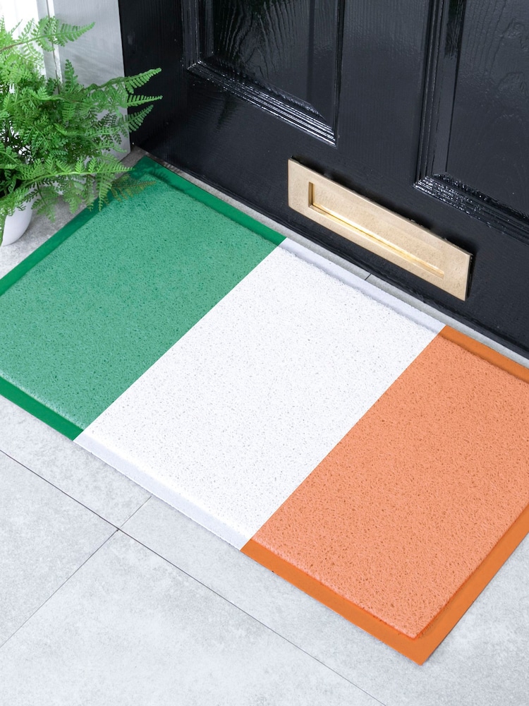 Artsy Mats Green Ireland Flag Outdoor Doormat - Image 1 of 3 Artsy Mats Green Ireland Flag Outdoor Doormat - Image 1 of 3