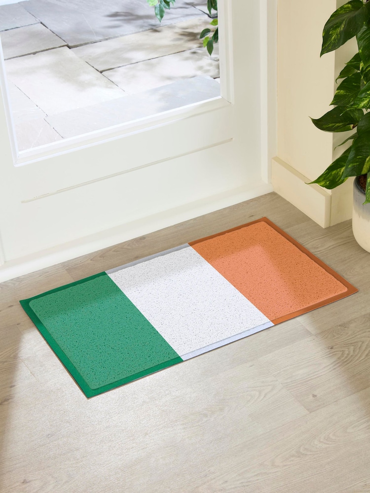 Artsy Mats Green Ireland Flag Outdoor Doormat - Image 2 of 3 Artsy Mats Green Ireland Flag Outdoor Doormat - Image 2 of 3