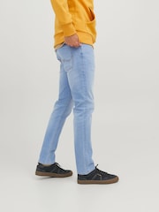 JACK & JONES Blue Chrome Glenn Slim Fit Jeans - Image 3 of 8