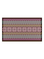 ممسحة باب من ألياف جوز الهند بنقشة Fair Isle من Artsy Mats - صورة 3 من 3