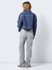 NOISY MAY Blue Relaxed Fit 100% Cotton Denim Jacket - Image 2 of 7