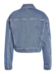 NOISY MAY Blue Relaxed Fit 100% Cotton Denim Jacket - Image 7 of 7