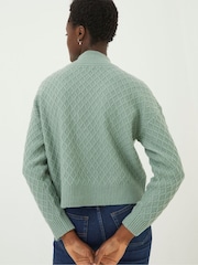 FatFace Green Vicki Jumper - Image 2 of 5