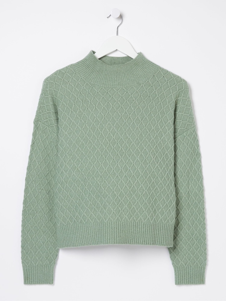 FatFace Green Vicki Jumper - Image 5 of 5