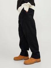 Черный - свободные брюки для широкой стопы JACK & JONES - Изображение 2 из 7