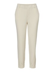 VERO MODA Cream Mid Waist Straight Leg Trousers - Image 5 of 6