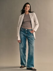 JDY Grey Lightweight Blazer - Image 2 of 6