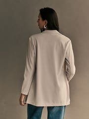 JDY Grey Lightweight Blazer - Image 3 of 6