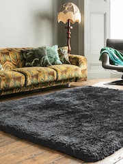 Asiatic Rugs Slate Grey Plush Rug - Image 1 of 5