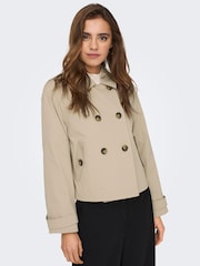 Cream - Trenci scurt Only trenci - Imaginea 4 din 7