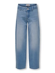 ONLY Blue Wide Leg Stretch Adjustable Waist Jeans - Image 2 of 3