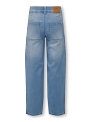 ONLY Blue Wide Leg Stretch Adjustable Waist Jeans - Image 3 of 3