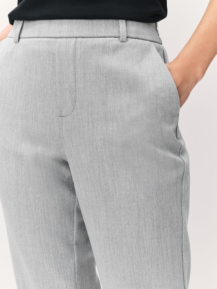 VERO MODA Grey Slim High Waisted Trousers - Image 4 of 4