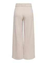 JDY Cream Wide Leg Trousers - Image 5 of 6