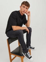 JACK & JONES Black Glenn Slim Fit Jeans - Image 5 of 8