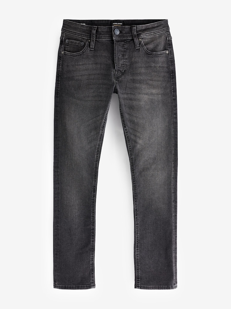 JACK & JONES Black Glenn Slim Fit Jeans - Image 6 of 8