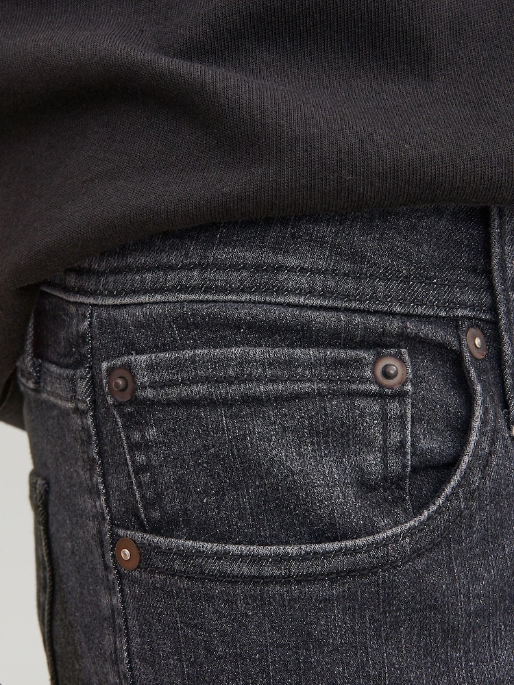 JACK & JONES Black Glenn Slim Fit Jeans - Image 8 of 8
