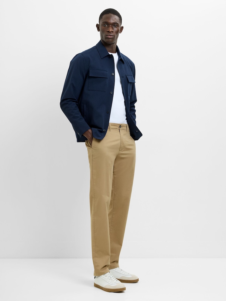 French Connection Collared Button Long Sleeve Chest Pocket Overshirt - Εικόνα 2 από 6