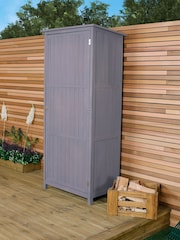 Charles Bentley Grey Garden Wooden Storage Shed 6 x 3ft - Image 1 of 6