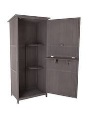 Charles Bentley Grey Garden Wooden Storage Shed 6 x 3ft - Image 5 of 6