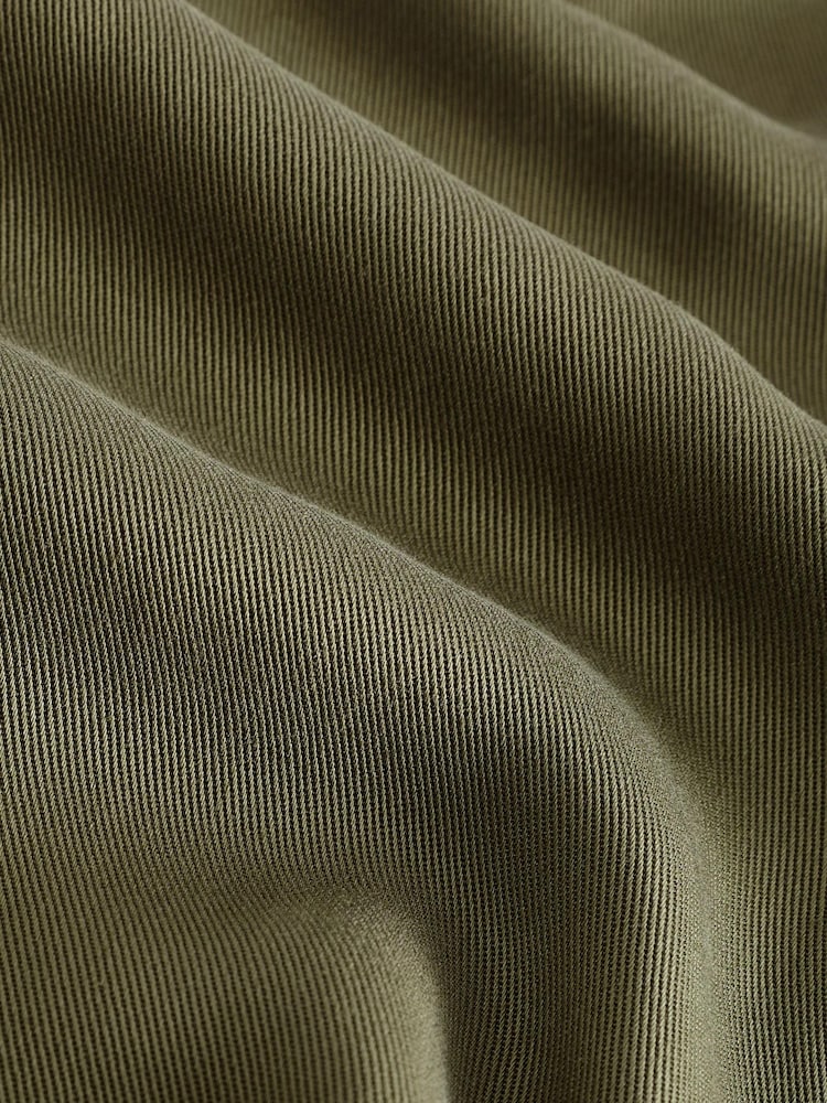 Green Tencel™ Lyocell Short Sleeve Shirt with Cuban Collar - Image 8 of 8
