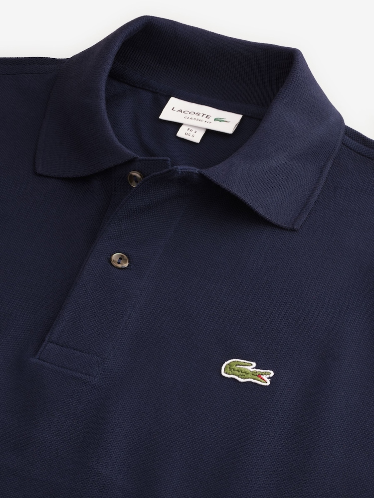 Buy Lacoste Navy Blue Classic Fit Polo Shirt from the Next - Main Image