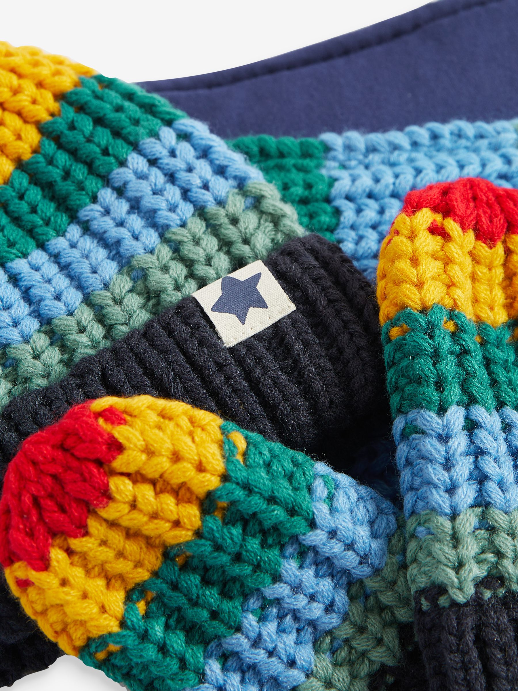 Buy Rainbow Hat Scarf and Mitten Set 3mths 10yrs from Next Luxembourg