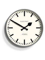 Jones Clocks Grey A Contemporary Railway Dial Wall Clock - Image 3 of 4