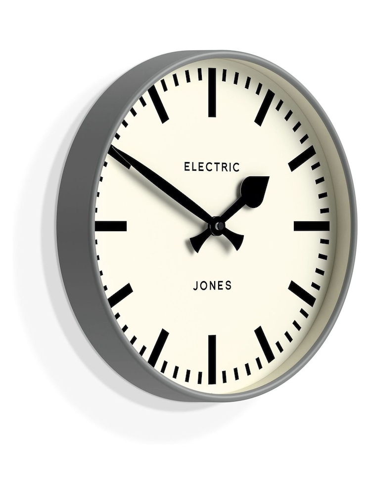 Jones Clocks Grey A Contemporary Railway Dial Wall Clock - Image 4 of 4 Jones Clocks Grey A Contemporary Railway Dial Wall Clock - Image 4 of 4