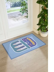 Artsy Mats Blue Sardine Tin Indoor/Outdoor Doormat - Image 1 of 1