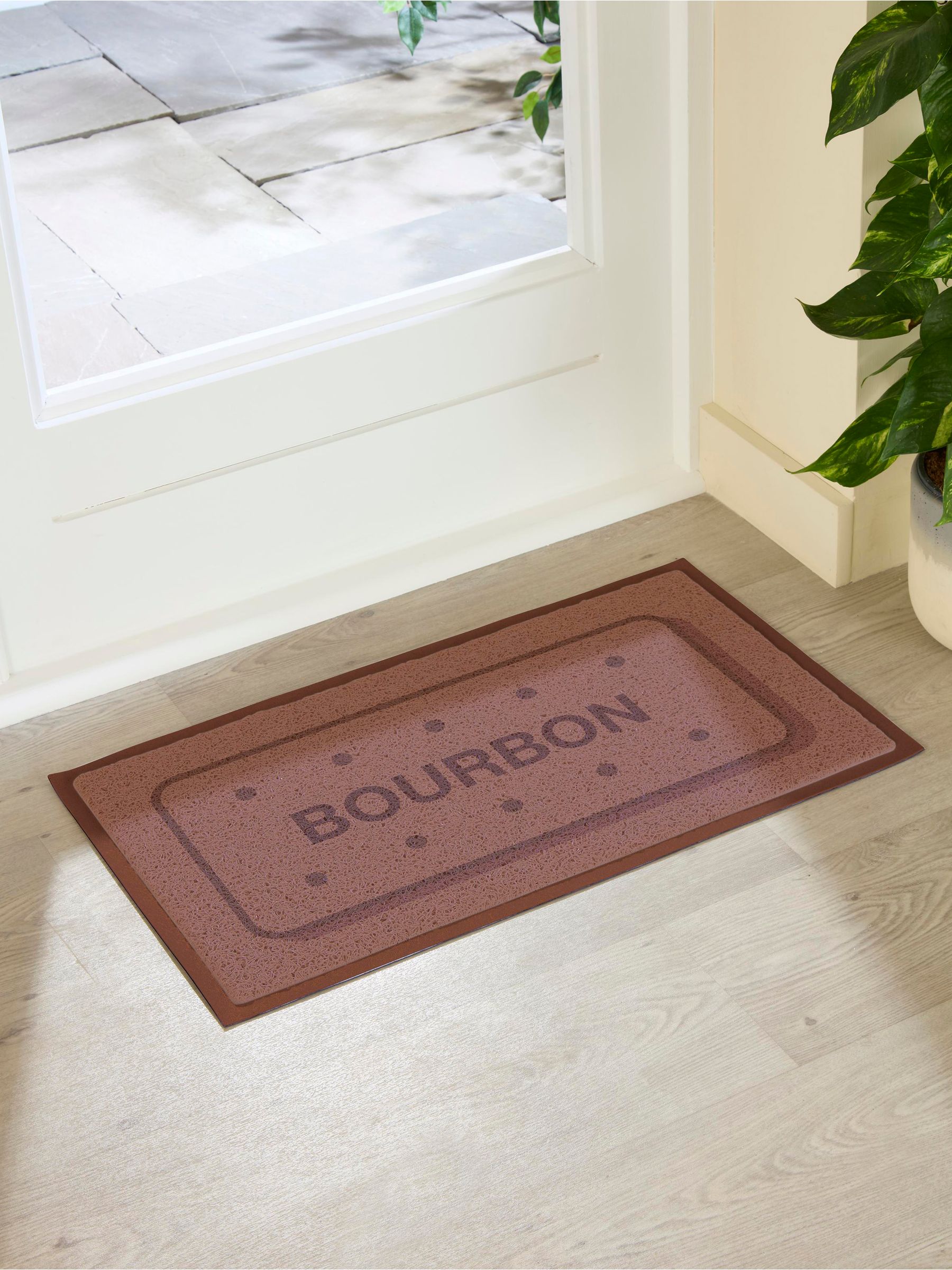 Artsy Mats Brown Bourbon Biscuit Indoor/Outdoor Doormat