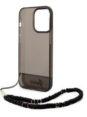 Guess iPhone 14 Pro Max Case - Pc/Tpu Iml Case Double Layer Electroplated Camera Outline Translucent With Strap - Image 1 of 9
