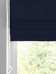 Laura Ashley Blue Swanson Midnight Made to Measure Roman Blind - Image 2 of 6