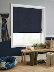 Laura Ashley Blue Swanson Midnight Made to Measure Roman Blind - Image 5 of 6