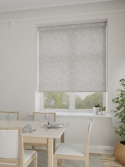 Silver Grey Garden Trail Made To Measure Roller Blinds - Image 2 of 5