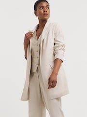 JD Williams Nude Relaxed Blazer - Image 1 of 5