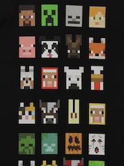 Character Black 100% Cotton Minecraft T-Shirt - Image 2 of 2