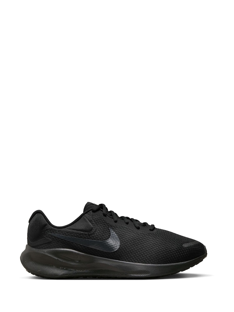 Nike Black/White Revolution 7 Road Running Trainers - Image 1 of 11 Nike Black/White Revolution 7 Road Running Trainers - Image 1 of 11