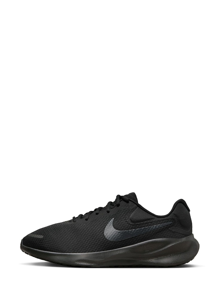 Nike Black/White Revolution 7 Road Running Trainers - Image 2 of 11 Nike Black/White Revolution 7 Road Running Trainers - Image 2 of 11