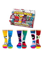United Odd Socks Multi Stress Heads Stress Heads Socks - Image 1 of 4